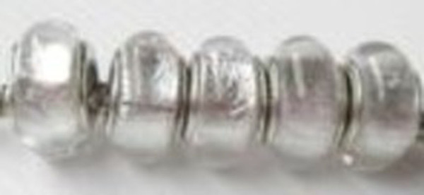 50pc Mix 925 Sterling Silver White Foil Handmade Murano Lampwork Glass Charm Beads Big Hole For Pandora European Jewelry Bracelet Jewelry