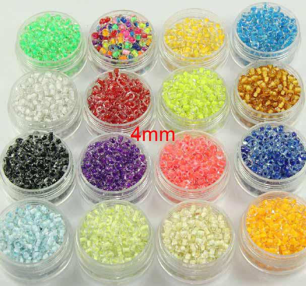 JLB 50g 4mm 10 Colors Choice Fashion Charms DIY Loose Czech Spacer glass Seed beads garment accessories & jewelry findings BE184