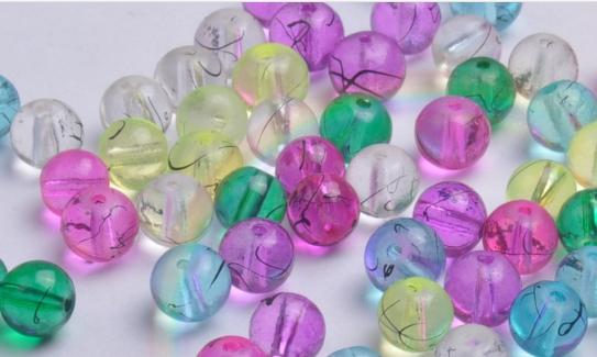 Wholesale - 4-22 mm Glass paint blank beads / jewelry accessoriesOptional colors