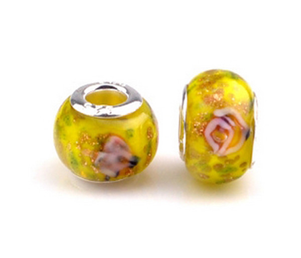 7 Colors DIY Glass Beads Fit Pandora Charms Bracelets Necklaces European Beads jewelry making charms