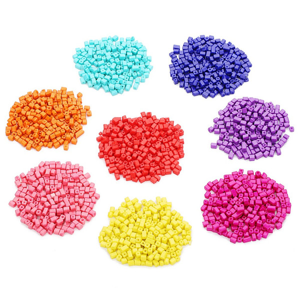 400pcs/lot(About 40gram) 3x3.5mm Glass Beads For Home DIY Made Bracelet Charm With 8Colors With Hole Diameter 1mm Jewelry Accessories