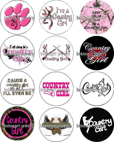 Free shipping COUNTRY GIRL glass Snap button Charm Popper for Snap Jewelry good quality 12pcs / lot Gl375 jewelry making