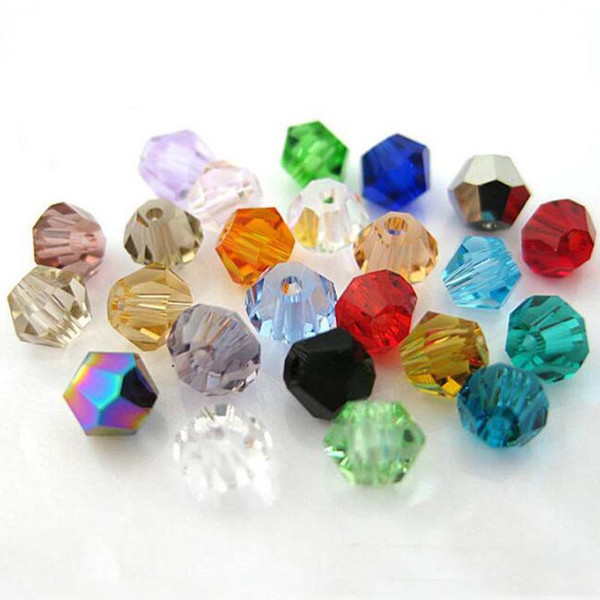 Crystal AB Loose Beads 1000PCS/LOT 4mm Czech Loose Crystal Beads/Faceted Glass Beads for DIY Jewelry Necklace