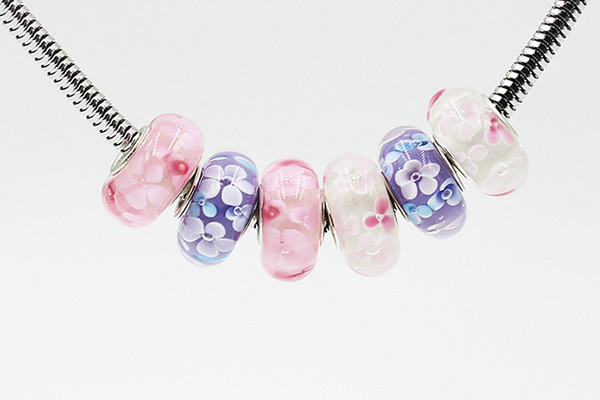 free shipping,100 pcs/lot 3 colors Pandora style beads for DIY using of bracelet,necklace wholesale