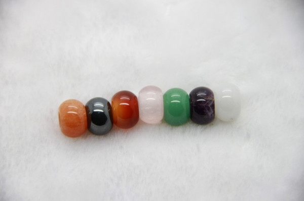 Natural Gemstone Beads 6mm to 12mm decoration fit for DIY fashion European pandora bracelet free shipping