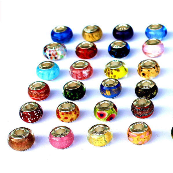 2019 European and American fashion children DIY loose beads multicolor boxed glass beads handmade fine jewelry