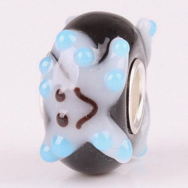 20pcs / Lot Fashion High Quality Animal Lampwork Glass Single Core Beads Fit European Bracelet Authentic Luxury DIY Jewelry Gift GSB222