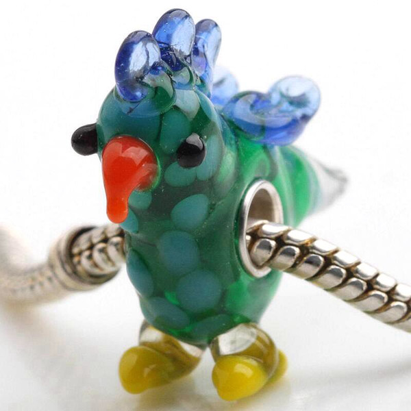 20pcs / Lot Fashion High Quality Animal Lampwork Glass Single Core Beads Fit European Bracelet Authentic Luxury DIY Jewelry Gift GSB58