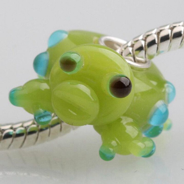 20pcs / Lot Fashion High Quality Animal Lampwork Glass Single Core Beads Fit European Bracelet Authentic Luxury DIY Jewelry Gift GSB200