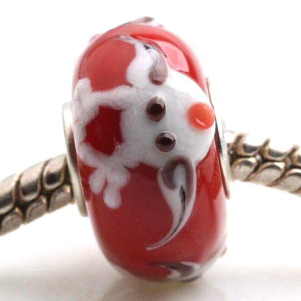 20pcs / Lot Fashion High Quality Animal Lampwork Glass Single Core Beads Fit European Bracelet Authentic Luxury DIY Jewelry Gift GSB251