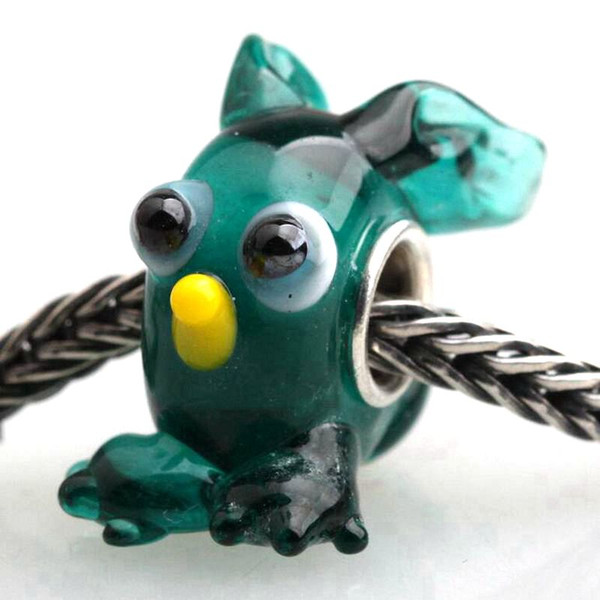 20pcs / Lot Fashion High Quality Animal Lampwork Glass Single Core Beads Fit European Bracelet Authentic Luxury DIY Jewelry Gift GSB96