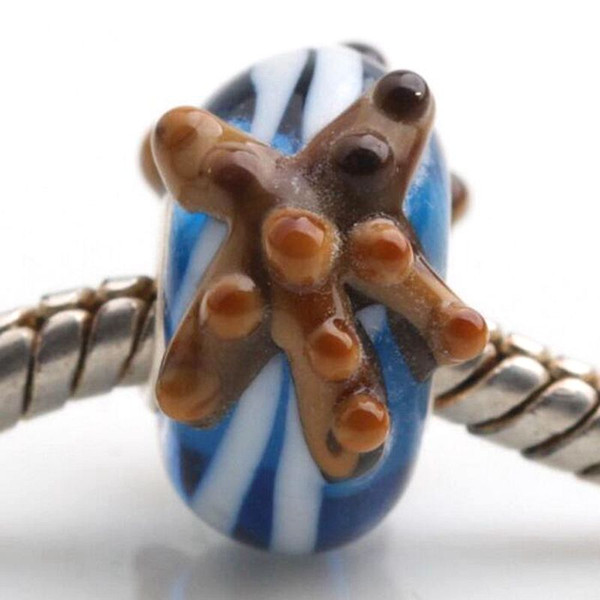 20pcs / Lot Fashion High Quality Animal Lampwork Glass Single Core Beads Fit European Bracelet Authentic Luxury DIY Jewelry Gift GSB231