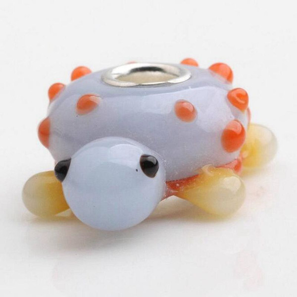 20pcs / Lot Fashion High Quality Animal Lampwork Glass Single Core Beads Fit European Bracelet Authentic Luxury DIY Jewelry Gift GSB66