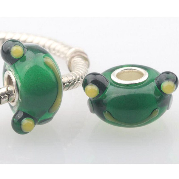 20pcs / Lot Fashion High Quality Animal Lampwork Glass Single Core Beads Fit European Bracelet Authentic Luxury DIY Jewelry Gift GSB325