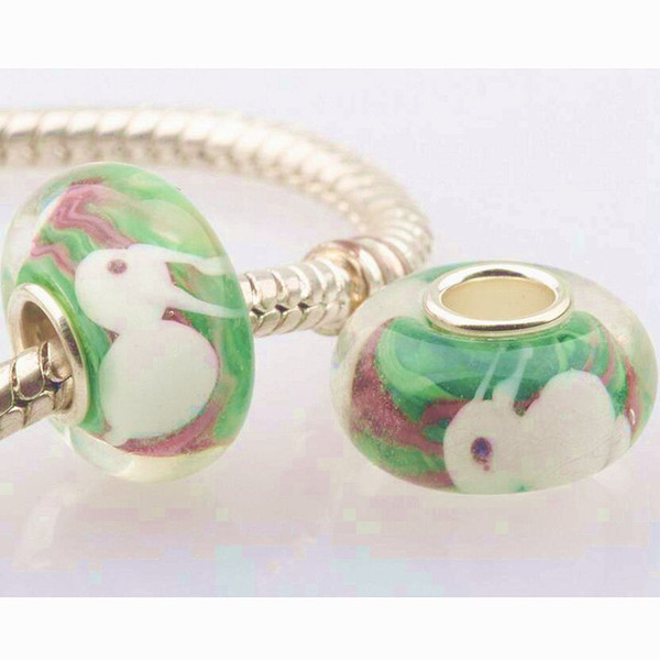 20pcs / Lot Fashion High Quality Animal Lampwork Glass Single Core Beads Fit European Bracelet Authentic Luxury DIY Jewelry Gift GSB327