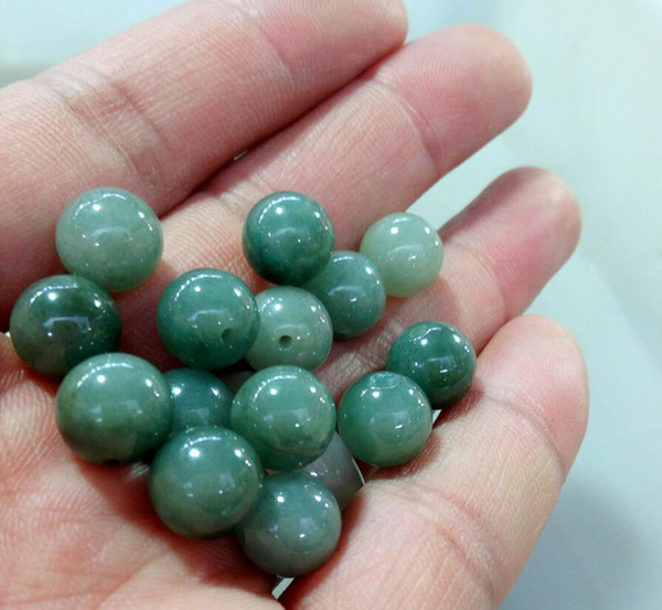 Natural jade A goods 9MM DIY beads free delivery A1