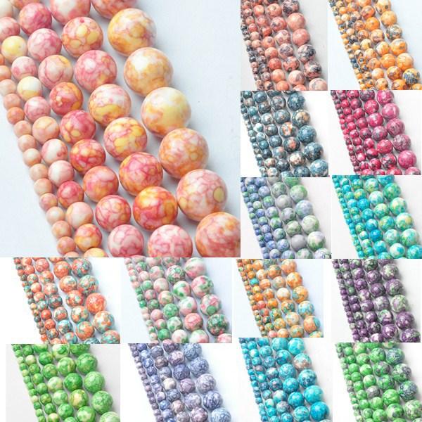 10MM Colorful Loose Stone Beads Quartz Crystal Fashion Jewelry Making Wholesale and Retails Free Shipping 30 piece/lot