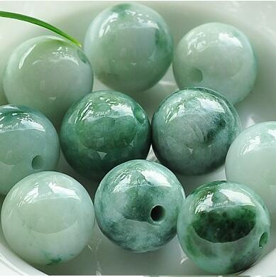 50 piece Burma natural emeralds ice flowers floating beads DIY semi floating flower jade beads bracelet necklace jewelry