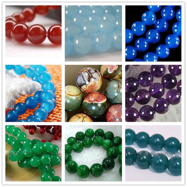 Wholesale cheap 9colore Apatite/Ruby/Aquamarine/Sapphire/Gemstone Round Loose Beads 15