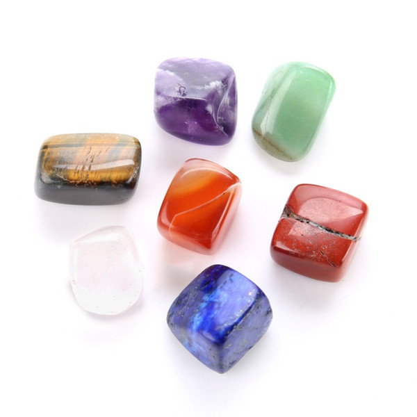 7 Color Gemstone Crystal Healing Balancing Reiki Healing Crystal Assorted Mixstones Natural Stone Yoga Energy Stone G670S