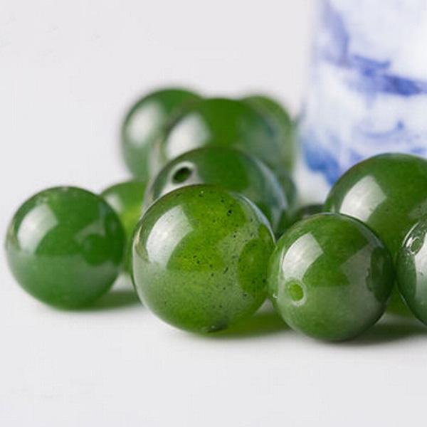 20pcs/Lot Natural Dark Green chalcedony 6-12mm round loose bead Bracelet Necklace Earrings making jewelry craft Fashion Gift