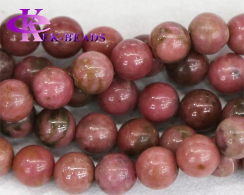 Discount Wholesale Natural Genuine Rose Stone Pink Rhodonite Round Loose Stone Beads 3-18mm Fit Jewelry DIY Necklace or Bracelet 15.5