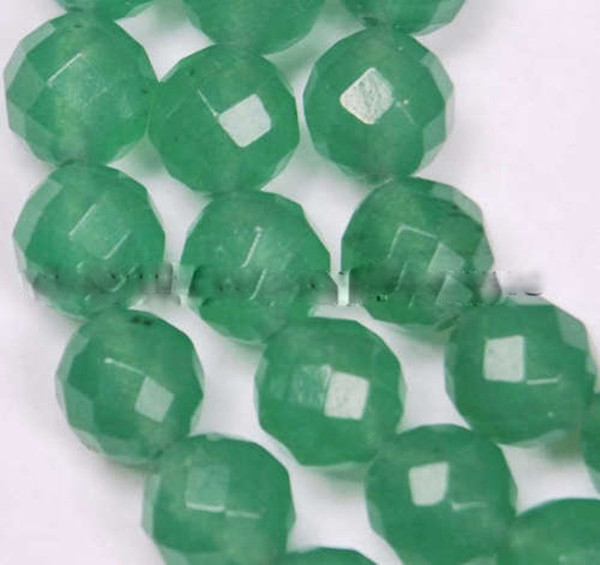 Wholesale cheap 6mm 8mm 10mm 12mm Natural Faceted Green Emerald Gemstones Round Loose Beads 15''x5pcs