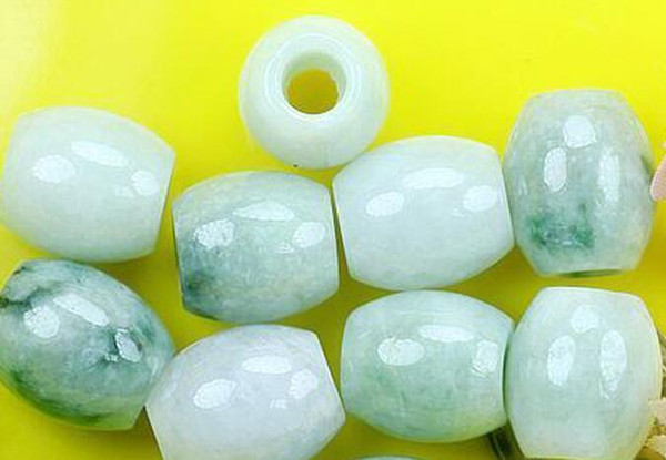 Natural jade, jade, big hole, transfer road, road pass, loose beads, batches of DIY woven bracelet, hand string, male accessori