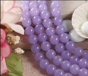 Pick size 4 6 8 10 12MM Lilac Alexandrite Smooth Round Loose Beads jewelry Beads Gemstone 15inch Strand Free Shipping