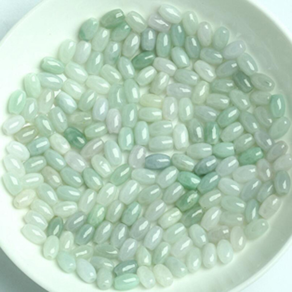 High Quality 30pcs/Lot Nature Jade Loose Beads 5X8mm Fashion DIY Gifts Necklace Bracelet Making Jewelry Bead New Jade Bead