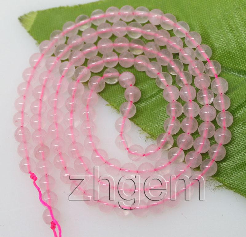 3.5mm tiny Rose Quartz round loose beads gem stone 15