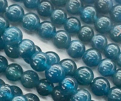 new 6/8/10/12/14mm blue ink Apatite Round Gemstones Loose Beads 15 inch