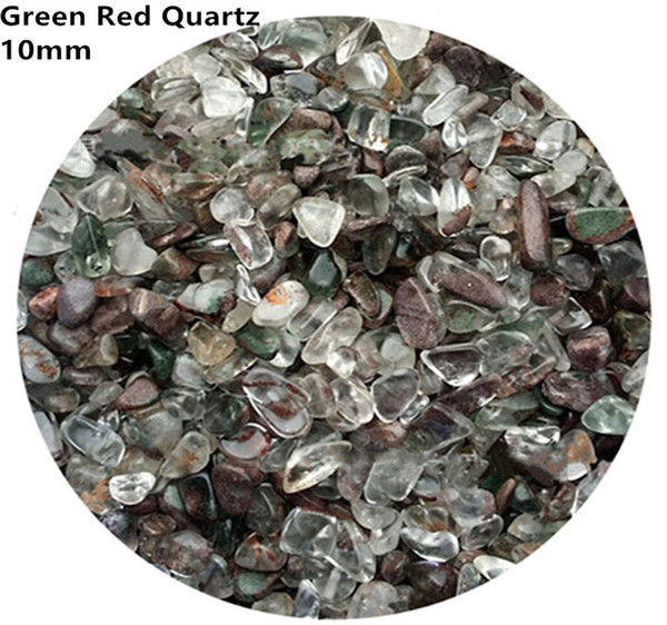 C39 200g 10mm Brazil Natural Red Green Ghost Crystal Crushed Stone Aquarium Gravels