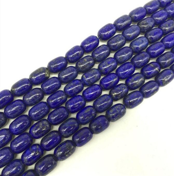 FREE SHIPPING + + Lapis lazuli barrel beads 10 * 15 beads semi-finished products