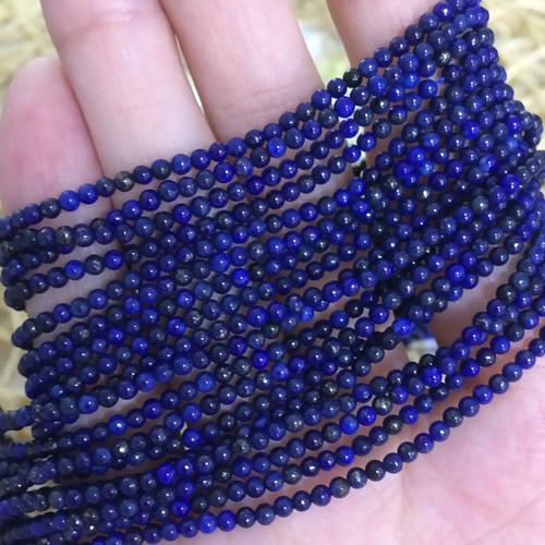 DIY semi-finished products Multisize natural lapis lazuli stone 3mm fashion round beads diy jewelry 15inch