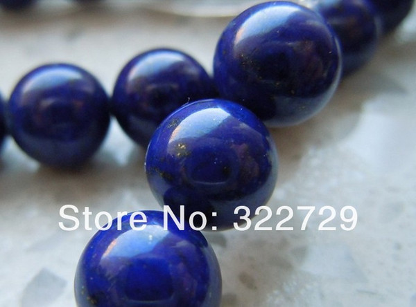 AA High Quality Natural Blue Egyptian Lapis Lazuli Round Loose Beads 4 6 8 10 12 14mm Semi-precious Stones
