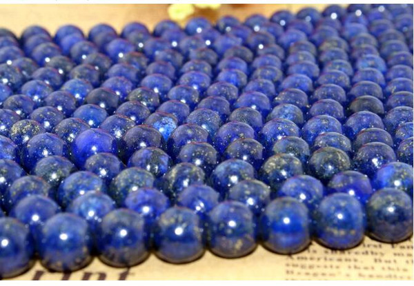 Hot sale Natural crystal Lapis Lazuli loose beads 8mm beaded DIy jewelry necklace bracelet accessories material sweet jewelry drop shipping