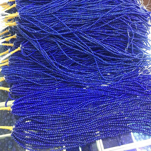 DIY semi-finished products excellent quality 5 strands 4mm round natural stone blue lapis lazuli jaspers AA+ loose spacers beads 15inch
