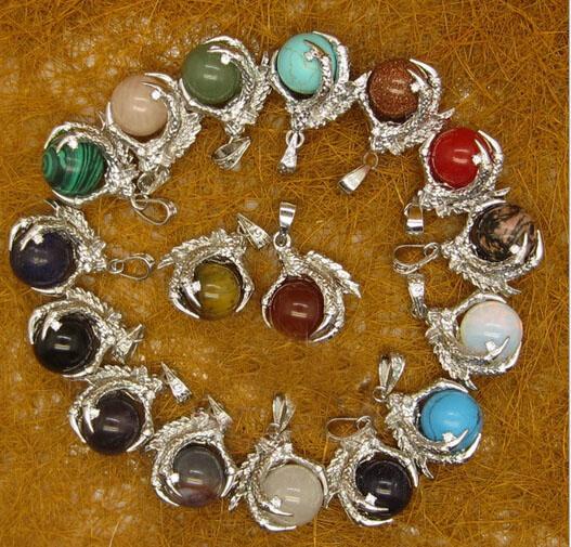 Alondra lapis lazuli malachite natural crystal pendants European and American fashion