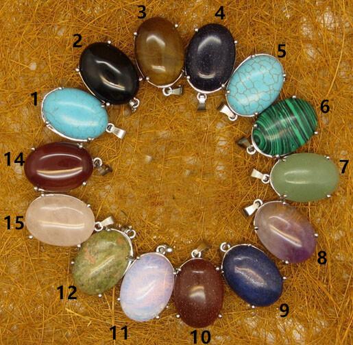 Greenstone natural crystal flower black onyx pendant carnelian European style multicolor