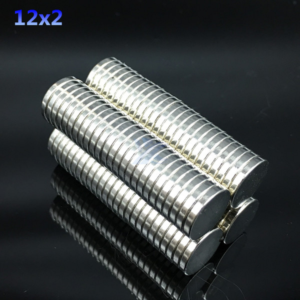 100pcs 12x2 mm Super Strong magnet 12X2mm Round Disc Rare Earth Neodymium magnet 12*2 mmNEW Art Craft Connection free shipping