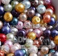 Multicolor Round Pearl Imitation Glass Beads 4mm 3000pcs/lot Loose Beads Jewelry DIY Fit Bracelets Necklace