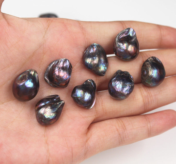 1 pcs 14x16 mm New Zealand abalone pearl polished undrilled hole loose beads