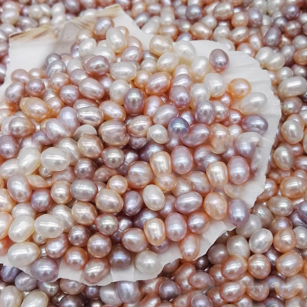 New Fashion Multicolor Natural Freshwater Non-Hole Love Pearl Loose Beads Jewelry Lovely Gift Decoration Free Shipping