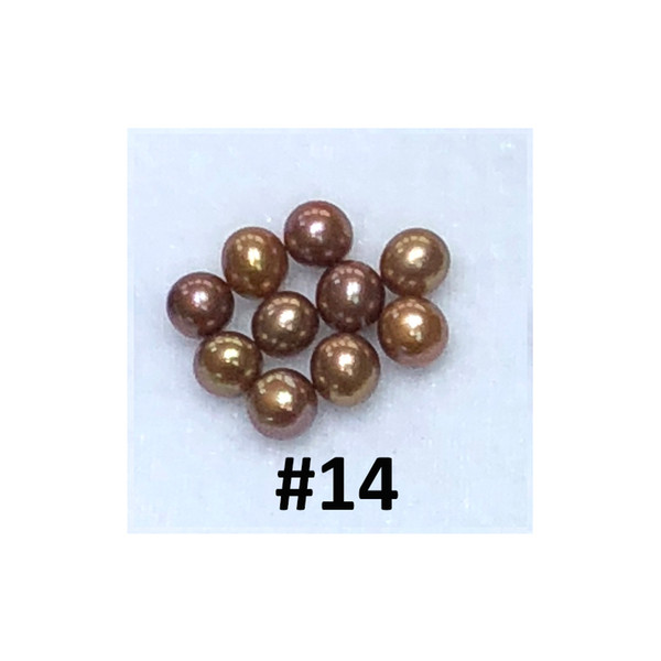 New arrival best quality brown pearls 6-8 mm without hole twenty-eight colors 3A High glossabout 30 color 10PCS/lot for jewelry making