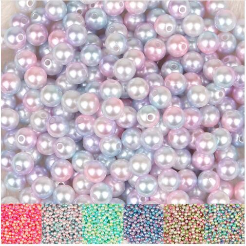 50-500pcs 4 6 8 10 12mm ABS Imitation Pearl Beads Round Loose Beads Handmade DIY Necklace Bracelet Jewelry Making Accessories