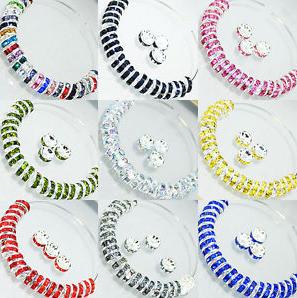 Wholesale 500Pcs Czech Crystal Rhinestone Glass Round Loose Spacer Beads 8mm Beads Jewelry Making Necklaces bracelets