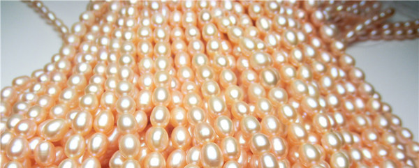 Wholesale AA rice freshwater pearl strand 3/4MM 4/5MM 5/6MM 6/7MM7/8MM 8/9MM