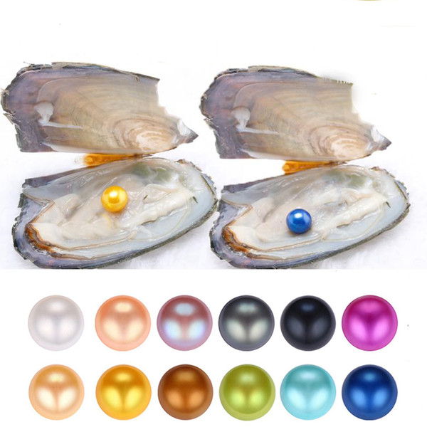 2018 New Oyster Pearl 6-8mm 25 mix Color freshwater Natural pearl Gift DIY Jewelry Decorations Vacuum Packaging Wholesale Free shipping