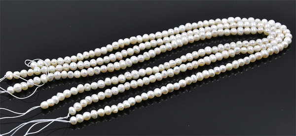 New Noble Natural Fresh Water Loose Pearl Beads 5MM Fine Wedding Jewelry High Quality for Wholesale Free Shipping